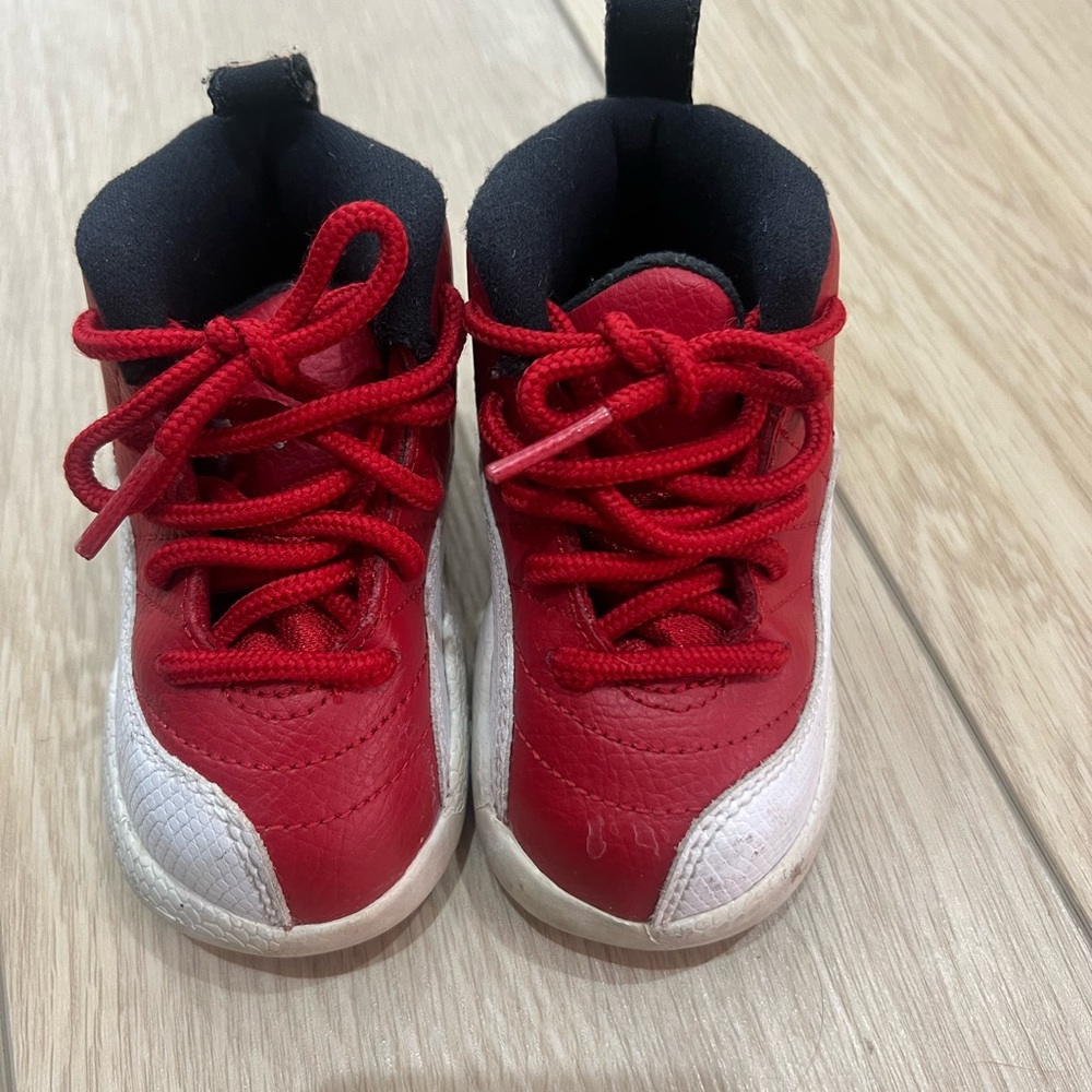 Jordan Kids Red and White Sneakers